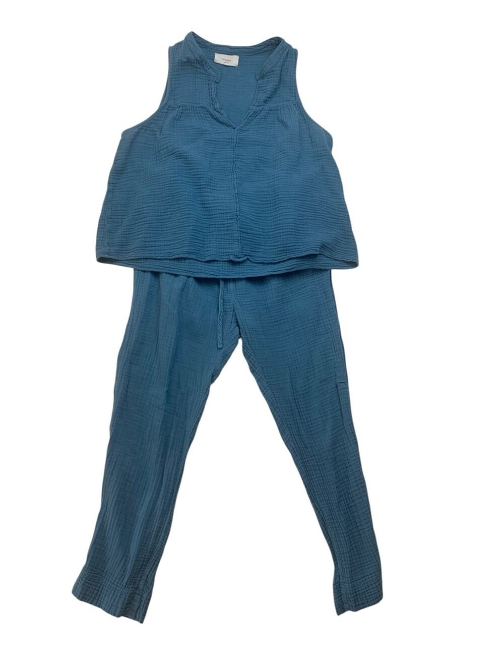 XiRENA size medium two piece set Light Blue Gauze Loungewear Set